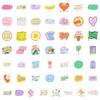 50 Inspirational Graffiti Text Stickers - Waterproof & Creative for Water Bottles, Luggage