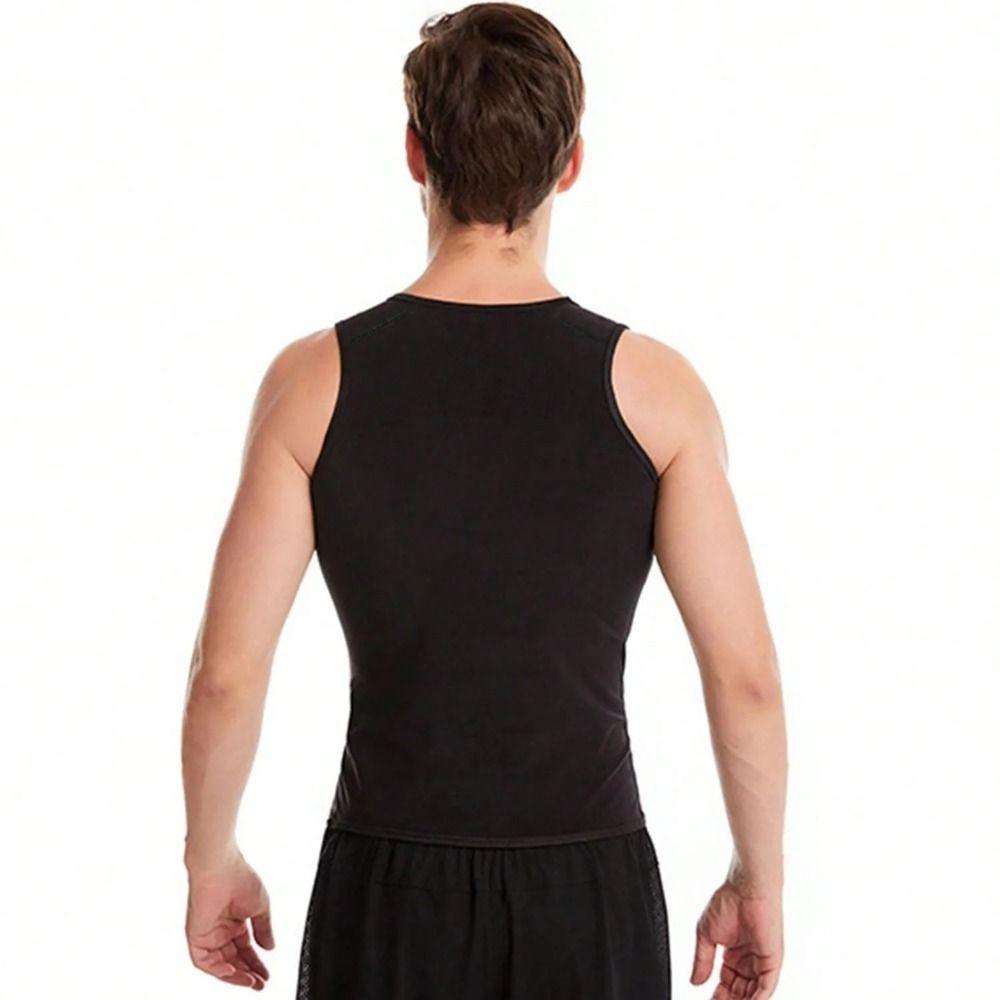 Sweat-resistant Sauna Sweat Vest Fat Burning Men's Sweat Vest Men Shapewear Top  Sports Training