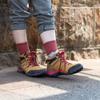 [Chiyoji's Socks] Men's Takamiyama Trekking Socks, 2 Pairs, 25-27cm, Light Brown & Dark Purple, Made in Japan