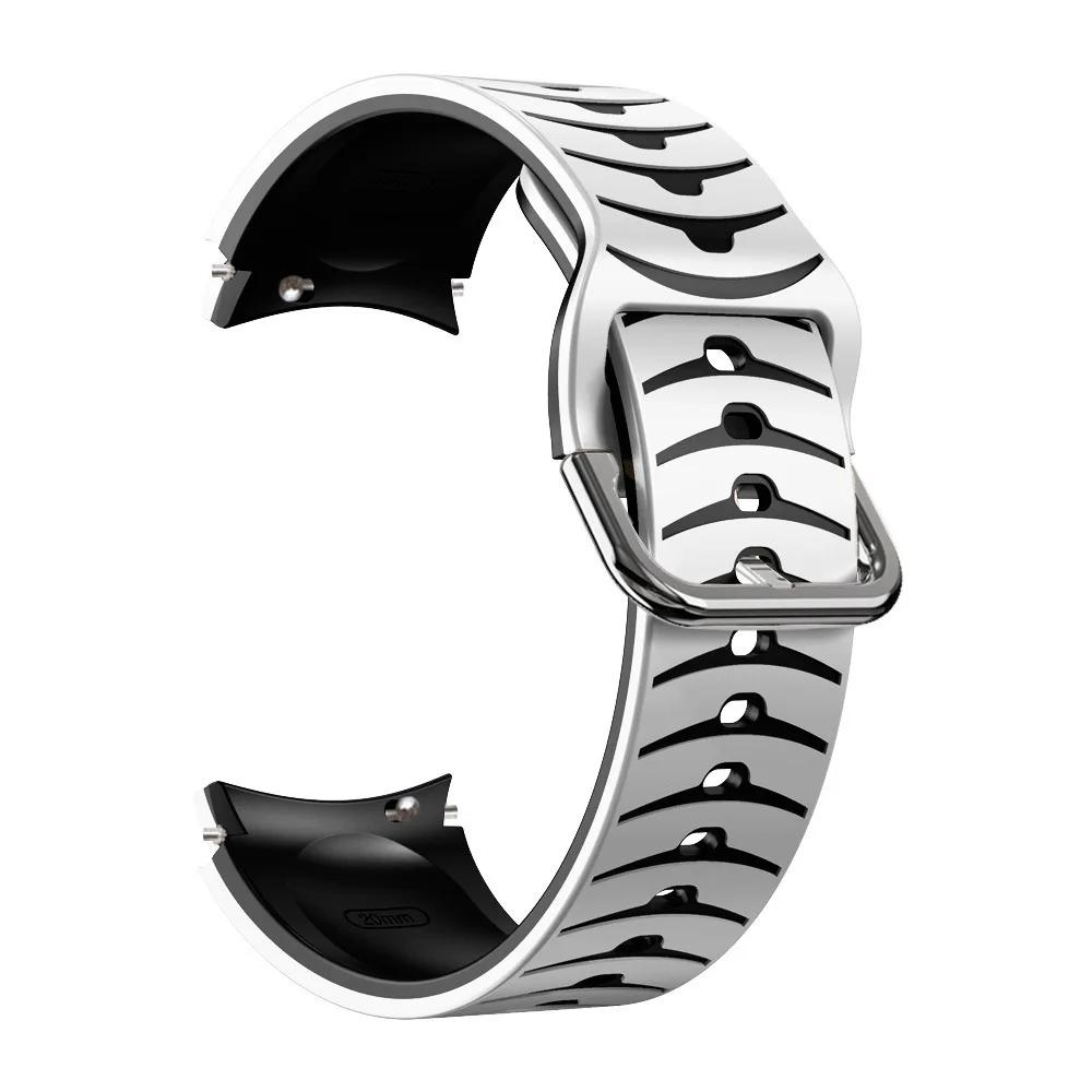 No Gaps For Samsung Galaxy Watch 4/5/6 44mm 40mm Band 4/6Classic 47 46 43mm Silicone Correa Bracelet For Galaxy 5 Pro 45mm Strap