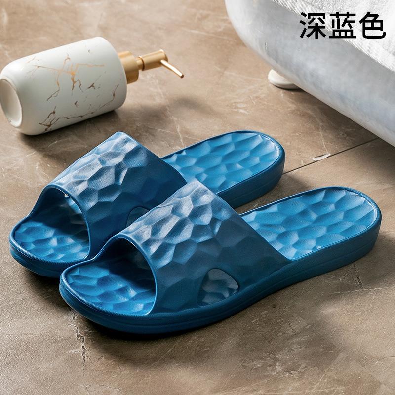 Water Cube summer slippers men's soft thick bottom indoor non-slip couple home home bathroom bath cool slippers women