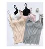 Modal Backless Slim Fit Suspender Jumpsuit with Chest Pads - Women's Seamless Bra-Free Summer Wear