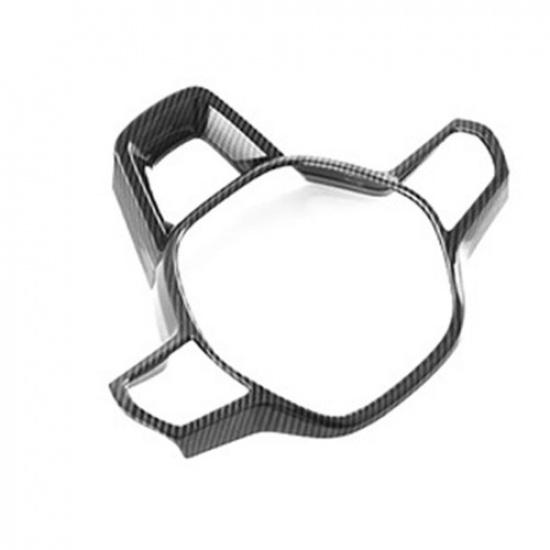 For Honda Civic + Carbon Fiber Style Steering Wheel Cover Trim Accessories