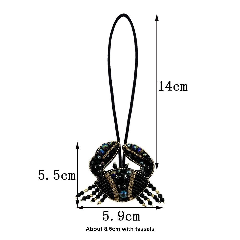 

Fashion Handmade Crayfish Keychain Rhinestone Beaded Creative Lobster Pendant Bag Lanyard Accessories Gifts