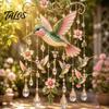 Nature-inspired Wind Chime Outdoor Bird Chimes, Decorative Hanging Pendants, Acrylic Garden Ornament Window Hangings for Porch Patio Decorations Cozy