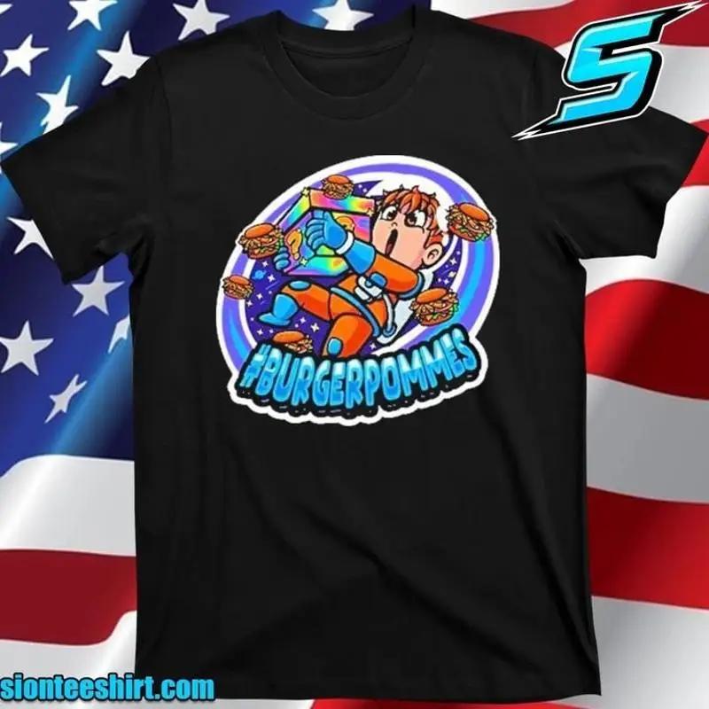 Burger Pommes New 2025 T Shirt Funny For Friend All Size S 4xl