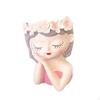 Fairy Head Flower Pot Creative Holder for Photos in Garden Or Party Settings