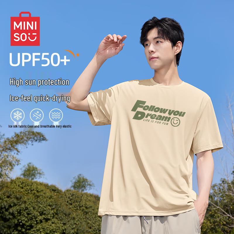 

MINISO Men s Ice Silk UPF50+ Sun Protection T-Shirt 3XL