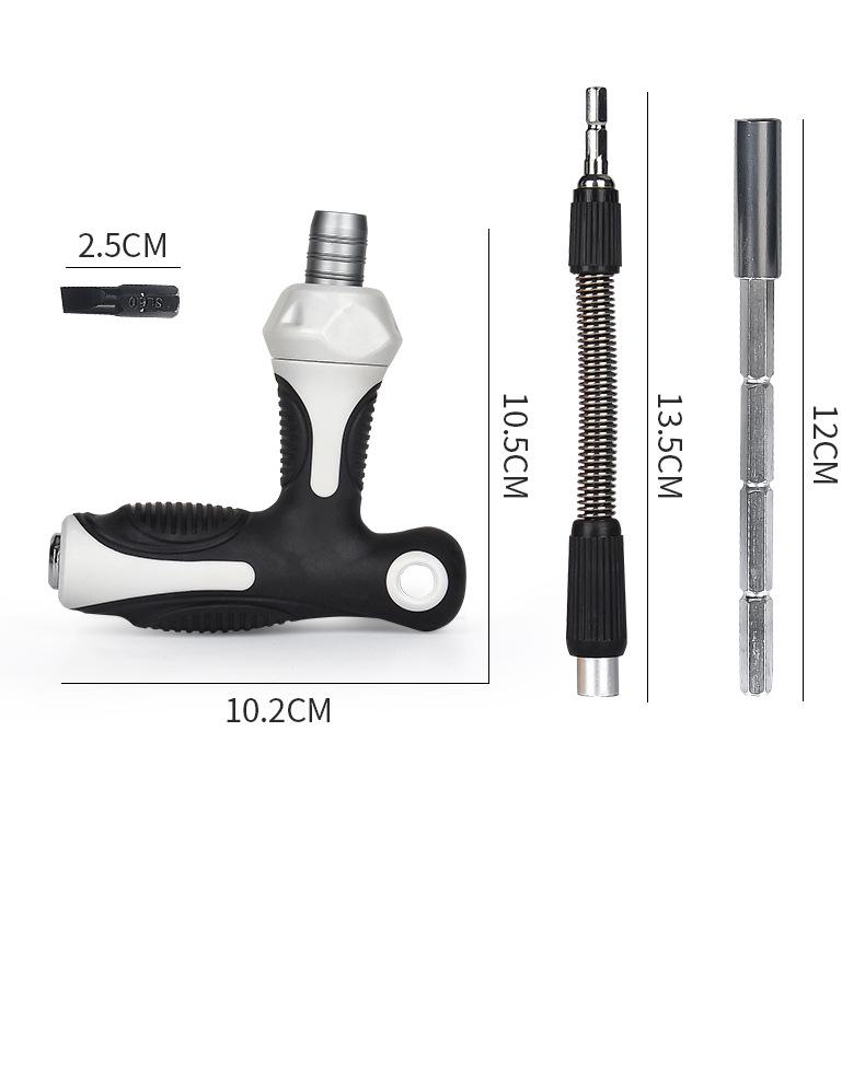 38-in-1 Multifunctional Ratchet Screwdriver Set for Household Maintenance