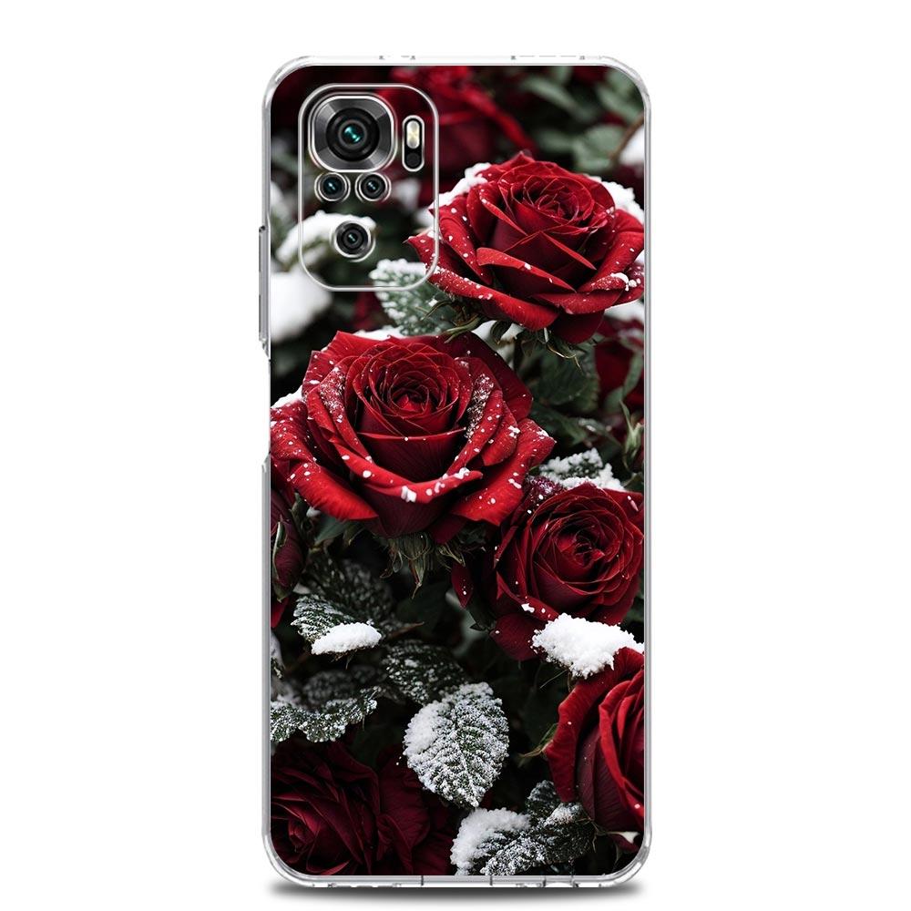 Beautiful Red Rose Flowers Phone Case For Xiaomi Redmi Note 15 14 13 12 4G 10 11 Pro Plus 5G 14C 13C 12C 10C Cover