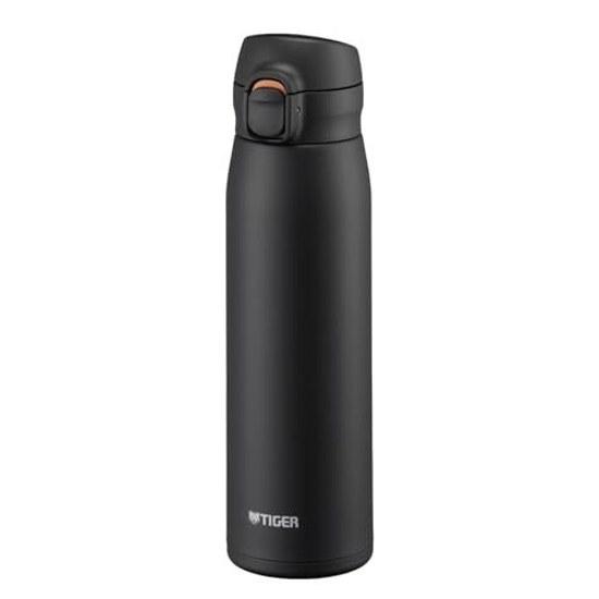 Tiger Thermos 600ml One-Push Stainless Steel Bottle Dishwasher Safe Integrated Packing Insulation Lightweight Easy Drink Design Clean BPA Free Black