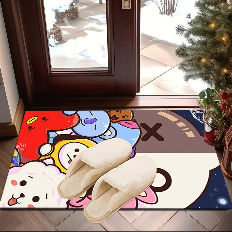 Colorful Cartoon kpop Carpet, Chair Rug,Rug for Office Bedroom living rooms, Doormat decor Fan Gift Christmas Gift