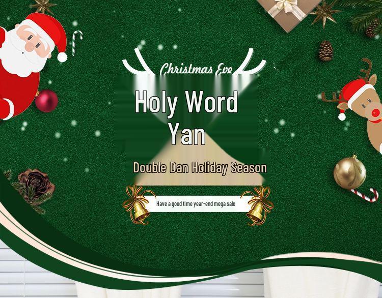 Vánoční kreslená panenka, ozdoba na závazek závěsů pro hotely a restaurace