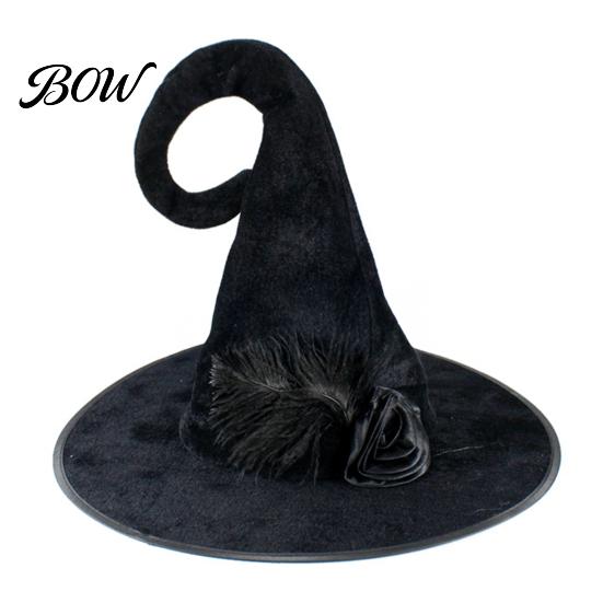 Festival Party Headwear Halloween Witch Wizard Hat, Adult Kids Cosplay Cone Hat with Spider Pointed Web Star Decor, Gothic Costume Prop, Trick