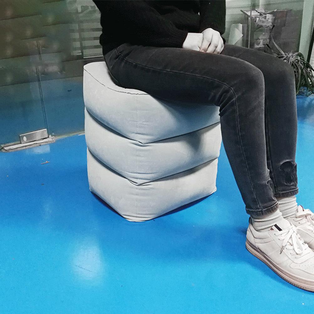 Inflatable Foot Rest Pillow Travel Foot Rest Kids Travel Pillow for Car Train Home Office