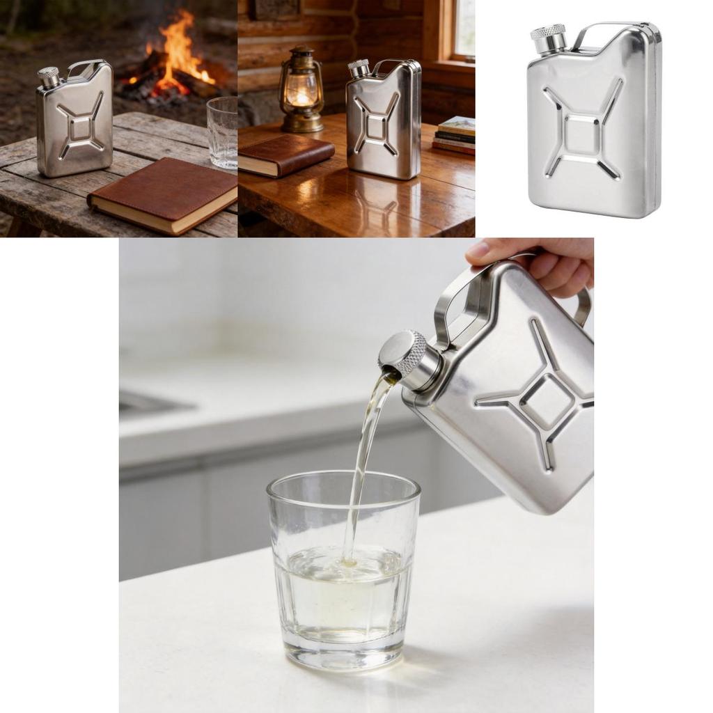Heavy Duty Stainless Steel Liquor Bottle With Compact Size For Travel And Household Storage