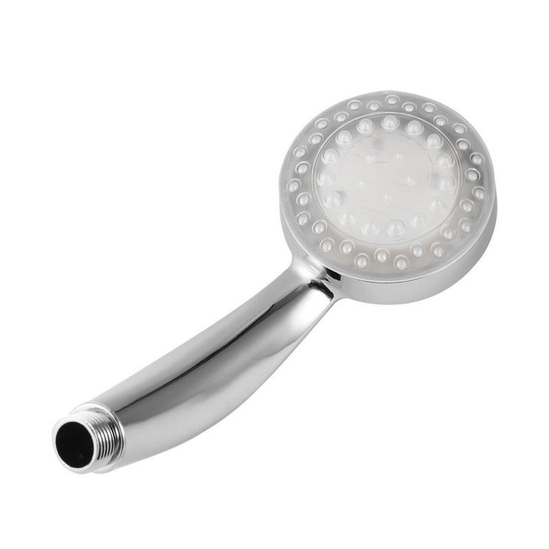 Neue romantische automatische Magie 7 Farbe 5 LED-Leuchten Gabe Regenduschkopf Einzelrundkopf LD8008A