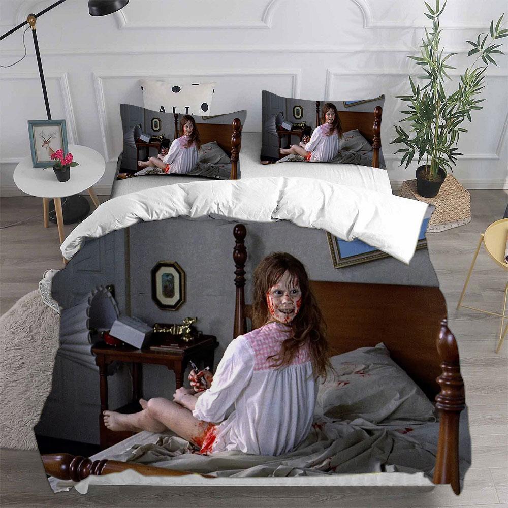 The Exorcist (1973) Bedding Sets Comforter Quilt Bed Cover Duvet Cover Pillow Case 2-3 Pieces Sets Kids Adult Size