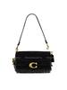 Coach Tabby 26 Crystal Beaded Fringe Suede And Leather Shoulder Bag Medium Women Shoulder Bag Black CCW91-B4BK