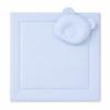 Baby Bedding with Filling, Duvet and Teddy Bear Shaped Pillow - 2-Piece Set - Blue