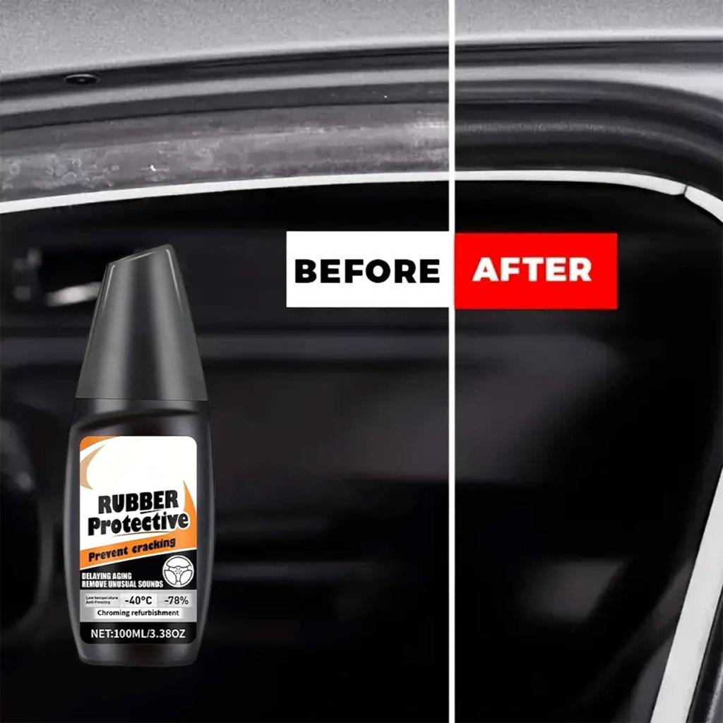 Black Trim Restorer 100ml Long Lasting Quick Liquid Car Rubber Trim Restorer For Care Polishing Washing Vehicle Convertible