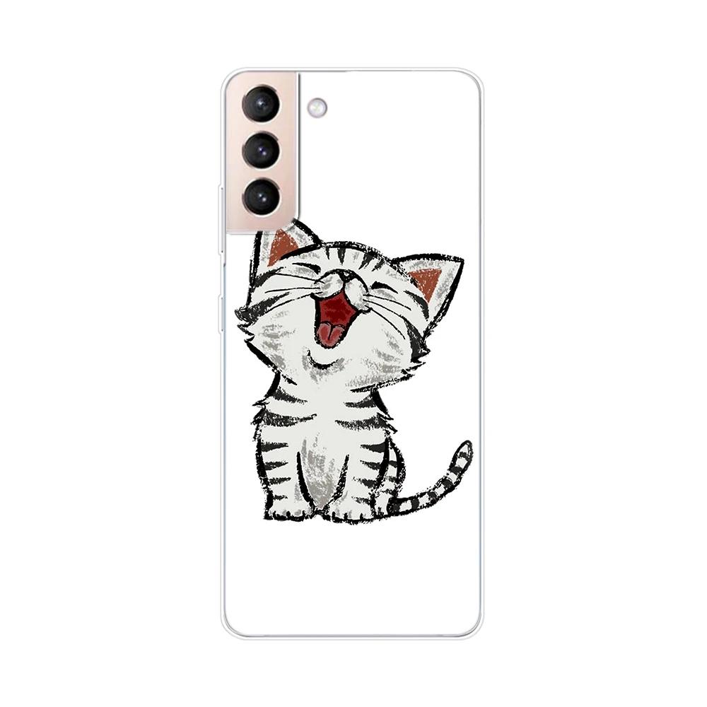 For Samsung Galaxy S21 S 21 FE Plus Case Soft TPU Phone Back Cases Cover for Samsung S21 Ultra GalaxyS21 Silicone Phone Case