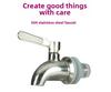 304 Stainless Steel Wine Barrel Spout: Glass Infusion Bottle & Ceramic Jar Valve