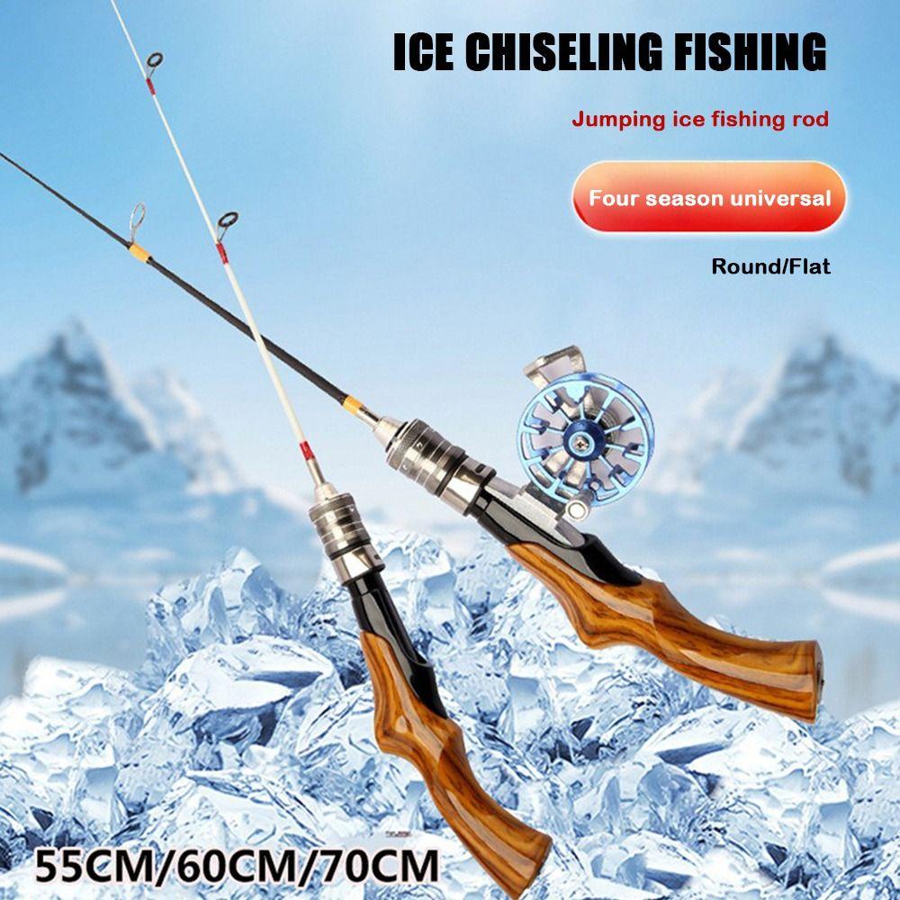 Canne da Pesca sul Ghiaccio di Alta Qualità Inverno Retrattili Penna Canne da Pesca sul Ghiaccio Portatili Spinning Canne da Pesca sul Ghiaccio Pesca
