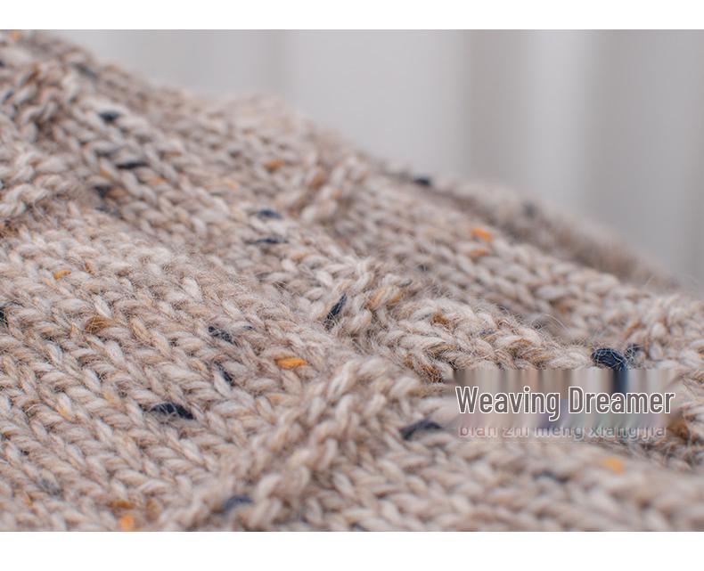 Handmade Interstellar Speckled Baby Camel Wool Yarn - Multi-Strand, Colorful, Medium Thickness