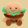 Egg Hamburger Toast Tart Plush Toy Soft Stuffed Doll Desk Decor Creative Gift