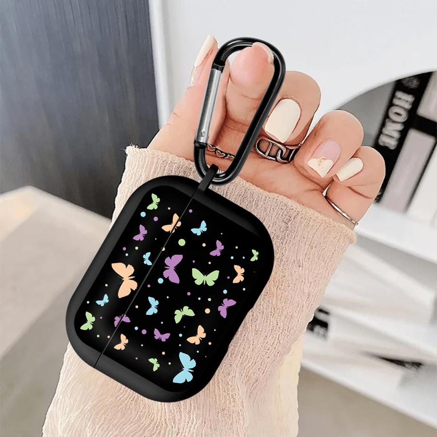 Gradient Butterfly Pattern Earphone Cases Cover Case For Airpods 1 Pro2 Pro3 Pro 4 3 2