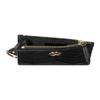 Gucci GG Marmont Logo Double G Metal Quilted Herringbone Leather Key Case Regular Women's Black