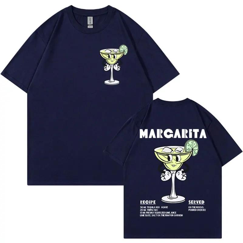 Margarita Meme Tshirt Funny Cocktail Unisex Vintage Cartoon Tee Shirt Men Fashion Aesthetic Summer Pop Art Short Sleeve T Shirt