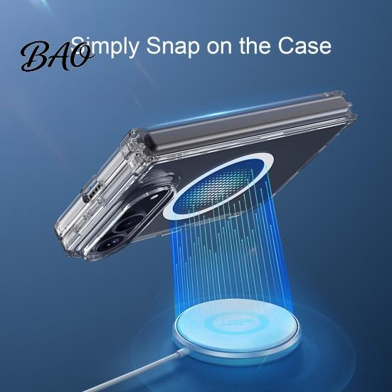 Fingerprint Resistant Phone Cover Magnetic Clear Case for IPhoneDuo 2026, TPU Anti-Yellowing Transparent Flexible Shell with Precise Cutouts,