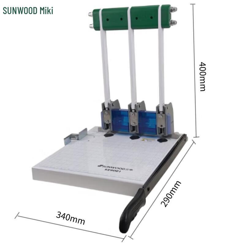 SUNWOOD SZ9001 Manual 3-Hole Financial Binding Machine