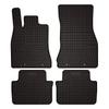 Dywaniki Samochodowe Gumowe Do: Jaguar XF I 2WD X250 Sedan, Kombi (2007-2015) - Czarne, Dopasowane