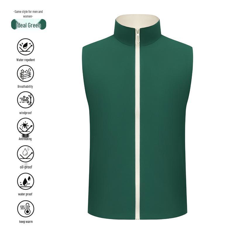 Outdoor High-End Custom Logo Vest - Three-Proof Casual Workwear Mountaineering Jacket