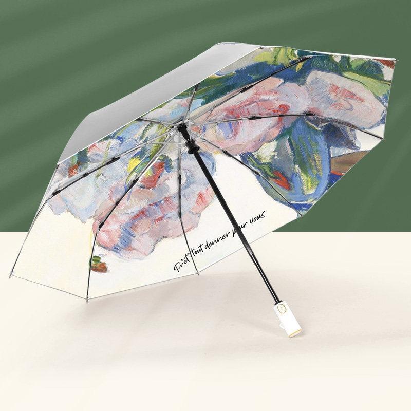 Little Cloth Forest Automatic UV Protection Compact Umbrella