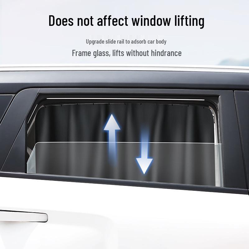 Car Rear Side Window Sunshade Curtains: Heat Insulation & Privacy Blackout