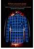 Men's Stylish Plaid Shirt, Long Sleeve, 100% Cotton, Brushed Velvet, Thickened for Spring and Winter.