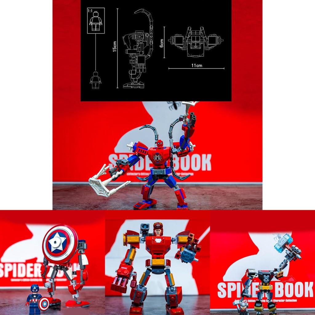 Avengers Building Block Figures Create Your Own Heroes With This Diy Set