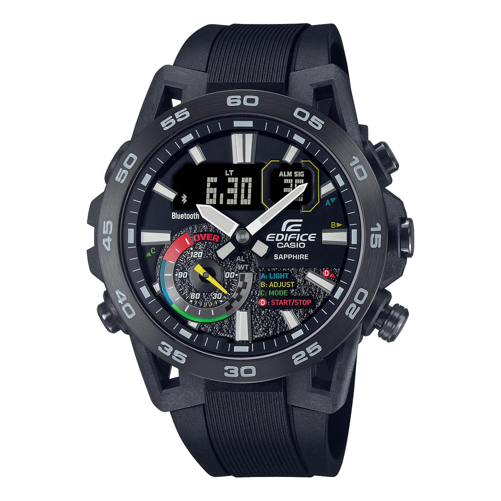 Casio Edifice Men's Stainless Steel 100M Water Resistant Quartz Watch ECB-40YMP-1A