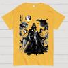 Skywalkers Sumi-e Unisex 100% Cotton Summer Casual Cool Loose T-Shirt