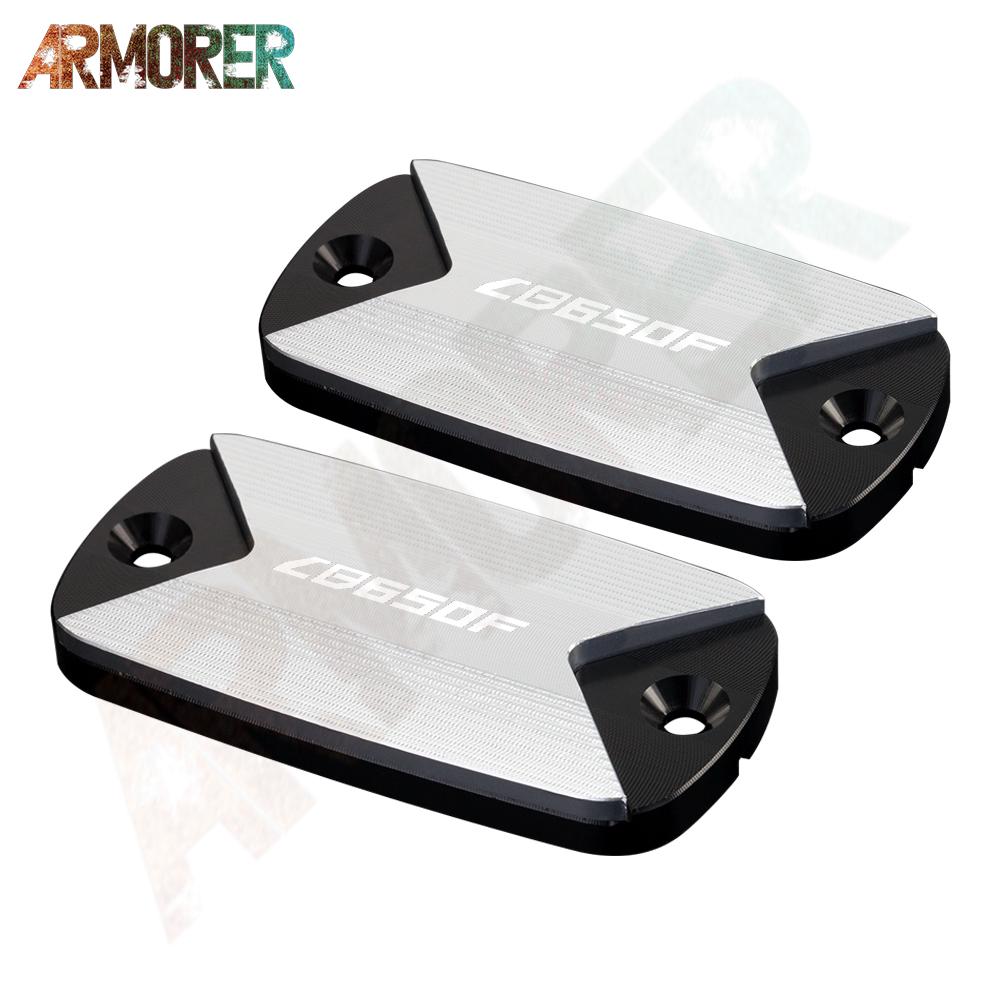 Motorcycle Aluminum CNC Aluminum Front Brake Fluid Tank Cap Fluid Reservoir Cover For HONDA CB650F CB 650F CB650 F 2016