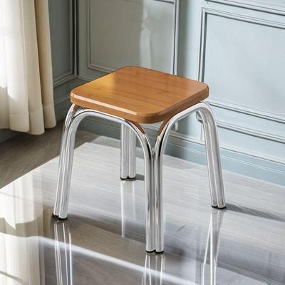 Compact Round Four-Legged Stool for Home, Study, Fishing, Restaurant, or Low-Seating Needs