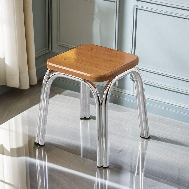 Compact Round Four-Legged Stool for Home, Study, Fishing, Restaurant, or Low-Seating Needs