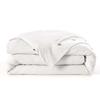 Housse de couette en percale 240 x 260 cm blanc chantilly Perrine