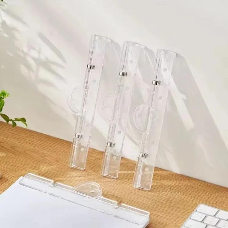 Przezroczysty Klips Akrylowy Folder na Dokumenty Spinacz do Papieru Tablica Klips do Książek Tablica Biała Silny Klips Magnetyczny Folder na Akta