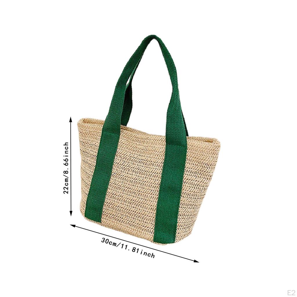 El Dokuması Tote Çanta El Yapımı Moda Bayanlar Buluşma Günlük Plaj Alışveriş Hafif Kadın