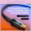 Usb Type C Charging Cable 100w Fast Charge With Digital Display For Huawei Xiaomi Apple Devices